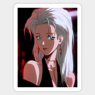 Anime Girl - Blondie - AI Sticker